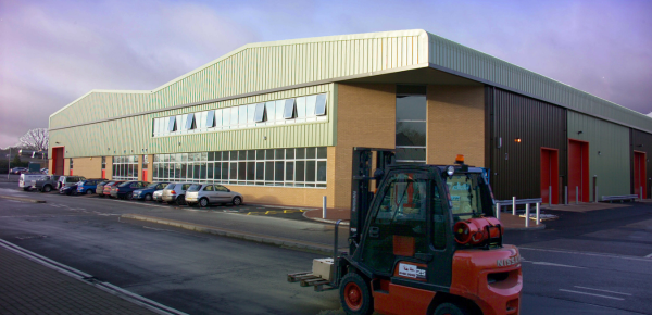 Numatic United Kingdom factory with forklift